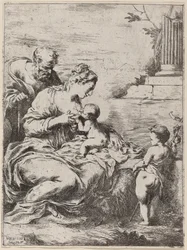 De Heilige Familie met Sint Jan