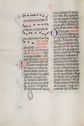 Missaal: Fol. 112v: bevat wat muziek als onderdeel van de Palmzondag liturgie, 1469