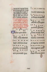 Missale: Fol. 180v: Muziek voor verschillende gewone gebeden, 1469