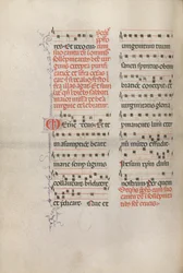 Missaal: Fol. 181v: Muziek voor verschillende gewone gebeden, 1469