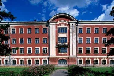 Paleis van Mitava (18e eeuw), ontwerp door Bartolomeo Francesco Rastrelli (1700-1771), Jelgava, Zemgale, Letland (detail)