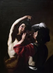 Bacchus en een drinker