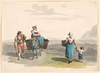 Tekening, Op weg naar Tivoli, 1807-08