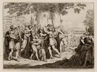 Dankbaarheid van de mensen van Falerii voor de daden van Marcus Furius Camillus, 394 v.Chr.