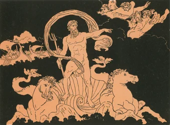 Neptunus kalmeert de golven
