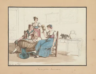 Romeinse familie, studie voor Romeinse kostuums en gebruiken