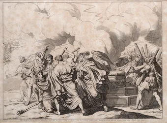 Romulus vermoord door de senatoren, 1818.