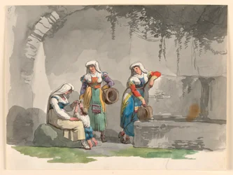 Drie Zuid-Italiaanse vrouwen