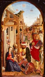 De aanbidding der wijzen, door Bartolomeo Vivarini