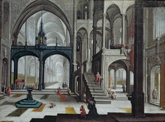 Processie in een Kathedraal