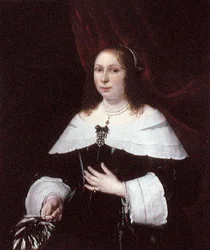Dame in het zwart, ca. 1640