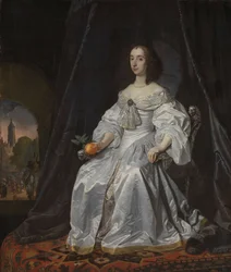 Mary Stuart, Prinses van Oranje, als Weduwe van Willem II