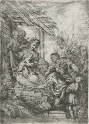 Aanbidding der koningen (Het offer van de wijzen), na 1657