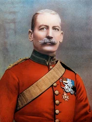 Generaal-majoor JBB Dickson, bevelhebber van de 4e Cavaleriebrigade, Zuid-Afrika Veldmacht, 1902