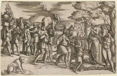 Abraham betaalt Tienden aan Melchisedek