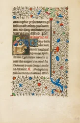 Sint Lucas schildert een beeld van de Maagd
