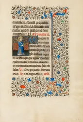 Sint Vincentius met een boek en een palm