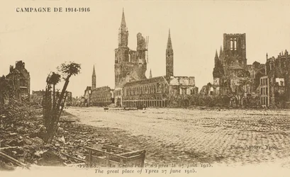 De Grote Markt, Ieper, 27 juni 1915