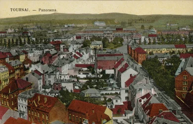 Doornik: Panorama (gekleurde foto)
