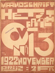 Omslag voor het novembernummer 1922 van het tijdschrift "Het Overzicht", 1922