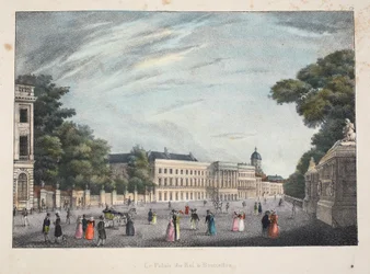 Het Koninklijk Paleis in Brussel, ca. 1895