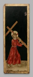 Christus draagt het kruis; Christus de Verlosser; de kruisiging