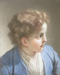 Studie van een Jongen in een Blauw Jasje, 1717
