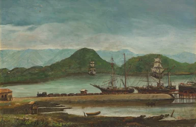 Benedito Calixto - Haven van Santos, SP, 1888