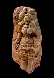 Gevormde plaquette van een Yakshi, Tamluk, c.200 v.Chr.