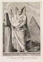 Mascarade à la Grecque: LAuteur des figuren à la Grecque Plaat 10, 1771