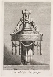 Mascarade à la Grecque: Sacerdotesse à la Grecque (Plate 8)