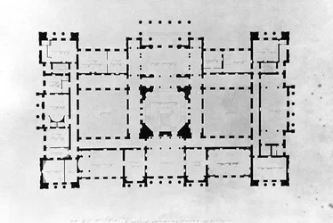 Plattegrond van de hoofdverdieping