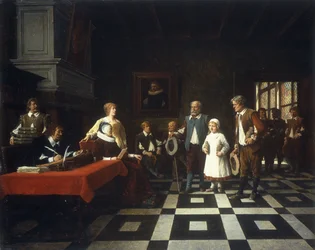 Bij de belastingontvanger, 1889