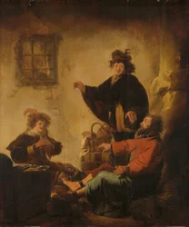 Jozef interpreteert de dromen van de bakker en de butler, ca. 1632-1640 (olieverf op paneel)