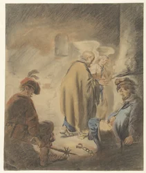 Petrus uit de gevangenis bevrijd