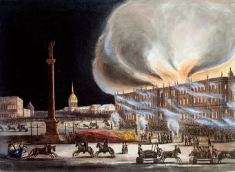 Brand in het Winterpaleis in december 1837