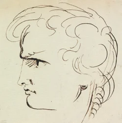 Portretstudie van een Jonge Man