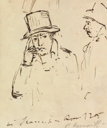 Studies van mannen met hoeden