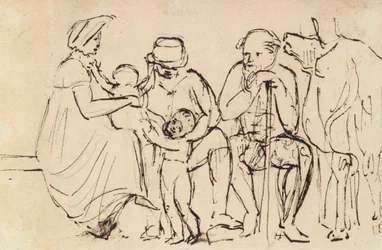 Studie van Zittende Figuren