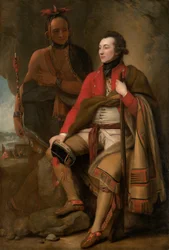 Kolonel Guy Johnson en Karonghyontye (Kapitein David Hill)