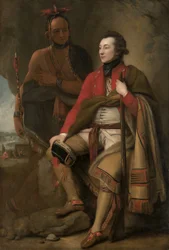 Kolonel Guy Johnson en Karonghyontye (Kapitein David Hill)