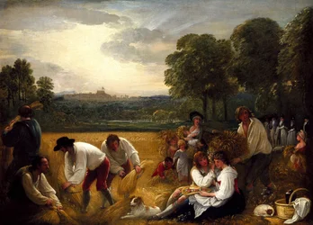 Oogsten in Windsor door Benjamin West, PRA