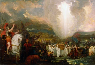 Jozua steekt de rivier de Jordaan over met de Ark van het Verbond, 1800