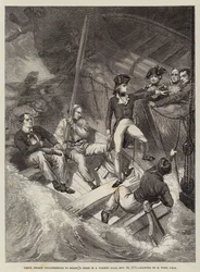Luitenant Nelson vrijwillig om een Prijs te Boarden in een Hevige Storm, 20 november 1777