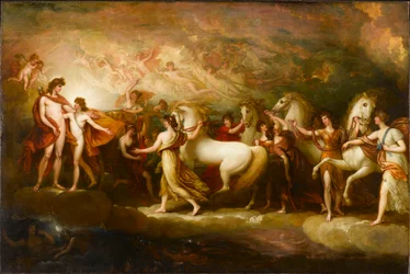 Phaëton vraagt Apollo de zonnewagen te besturen, 1804.