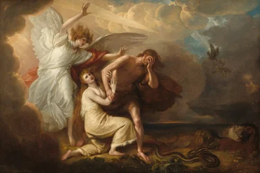 De verdrijving van Adam en Eva uit het paradijs, 1791