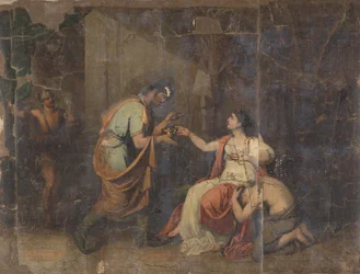 De dood van Sophonisba, koningin van Numidië