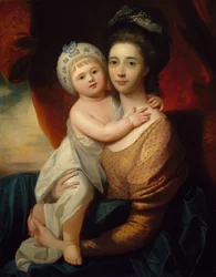 Lady Sondes met haar babyzoon, c.1793-94