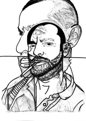 Dubbele Jon, 2019 (inkt op papier)