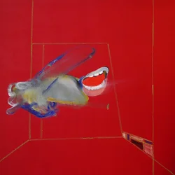 La colère, paneel 1, 2016 (olieverf en acryl op doek)